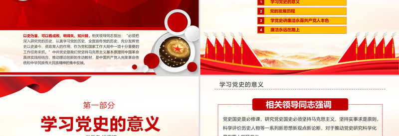 2021学党史讲廉洁做合格共产党员微党课PPT-含讲稿