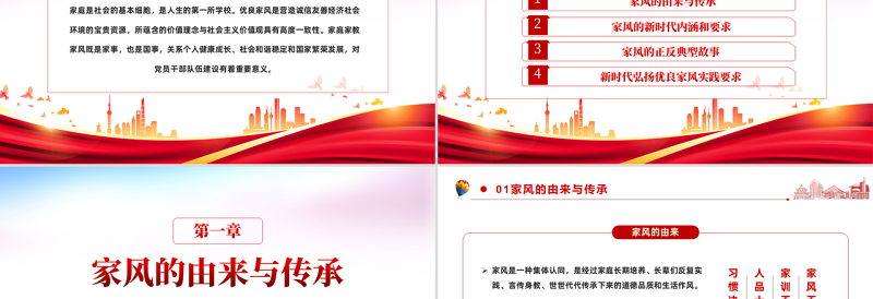 2022以廉洁家风涵养清风正气PPT党政风党支部党委党性教育专题党课授课课件模板