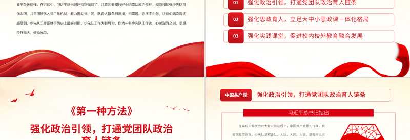 成长有信仰事业有光芒PPT党政风童趣少先队员学习在庆祝中国共产主义青年团成立100周年大会上的重要讲话