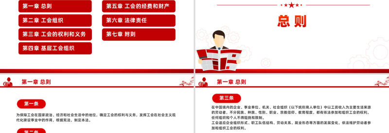 《中华人民共和国工会法》PPT优质简约法律法规课件