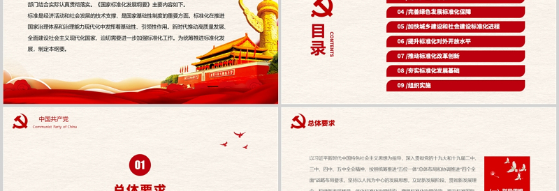 国家标准化发展纲要PPT党政风精美党政风专题党课PPT