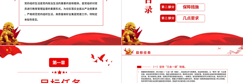 规范党内组织生活的典型做法PPT党政风基层党组织党支部组织生活会党员学习教育党课