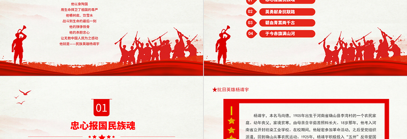 抗日英雄杨靖宇PPT白山黑水铸忠魂碧血丹心许家国党政风精神代代传主题班会课件