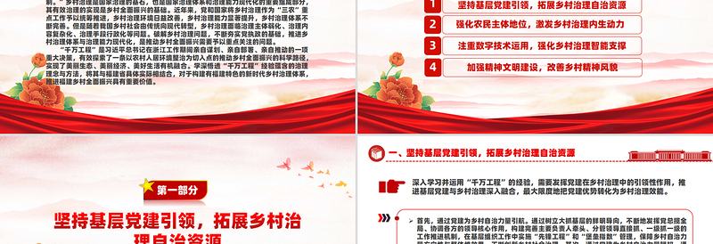 运用“千万工程”经验助推乡村治理现代化PPT党政风深入学习千万工程微党课
