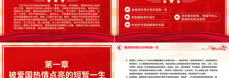 聂耳和国歌的故事PPT聂耳为国而歌替人民呐喊的革命精神党政风故事系列课件