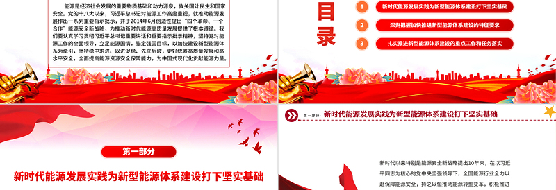 加快建设新型能源体系提高能源资源安全保障能力PPT党政风党员干部学习教育党课PPT