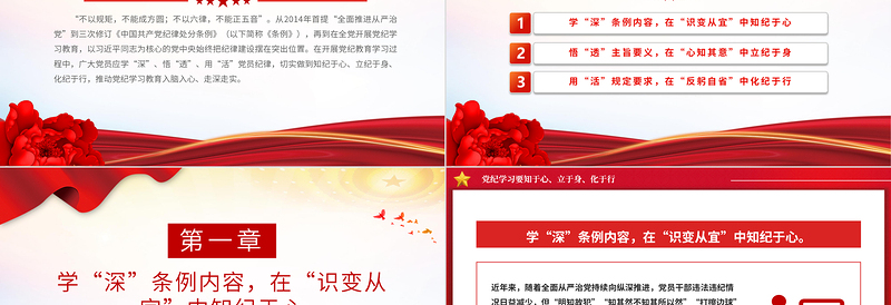 精美党政风党纪学习教育要知于心立于身化于行PPT