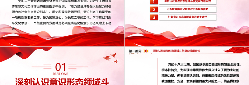 2023在防范化解意识形态风险上下功夫ppt精品风坚定维护国家意识形态安全党组织党群党员专题党课PPT