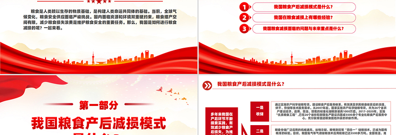 节粮减损经验做法PPT精选保障粮食安全主题课件