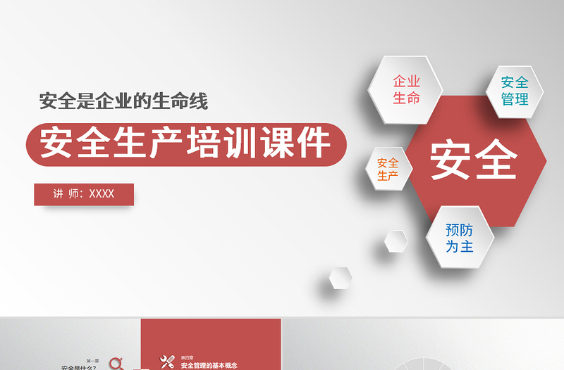 2020年党政风立体风安全生产培训课件通用课件PPT模板