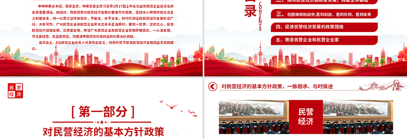 2025民营企业座谈PPT简约精美新时代新征程民营经济发展前景广阔大有可为课件