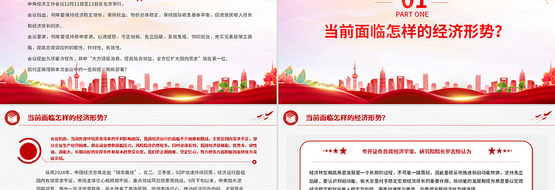 2025经济工作这样干PPT党政风优质中央经济工作会议九大看点课件