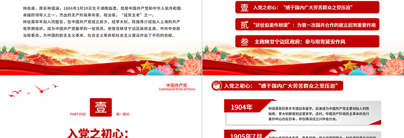 党政风榜样林伯渠PPT从国民党中常委到新中国开国大典主持人党史人物介绍专题课件