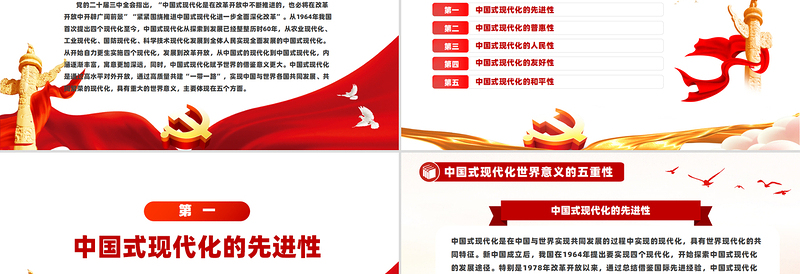 中国式现代化世界意义的五重性PPT