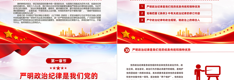 严守政治纪律做政治上的明白人PPT优质简约党员干部思想教育课件