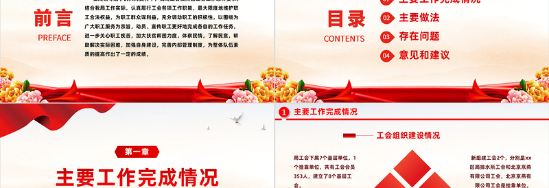 强化工会职能发挥工会作用PPT优质党政风工会民主管理维权工作总结汇报实用模板