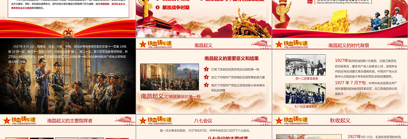 2019年中国人民解放军周年庆PPT模板