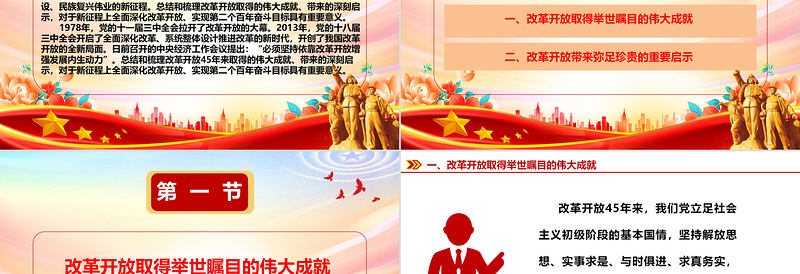 深刻认识改革开放的伟大成就和重要启示ppt精品坚持改革开放的执政方针党员微党课