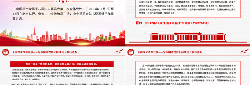 精美党政风全面深化改革开放为中国式现代化持续注入强劲动力PPT