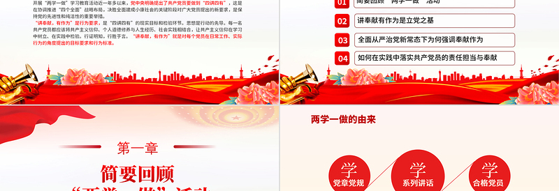 立足岗位讲奉献勇于担当比作为PPT党政风筑牢思想稳根基主题党日活动党课PPT下载