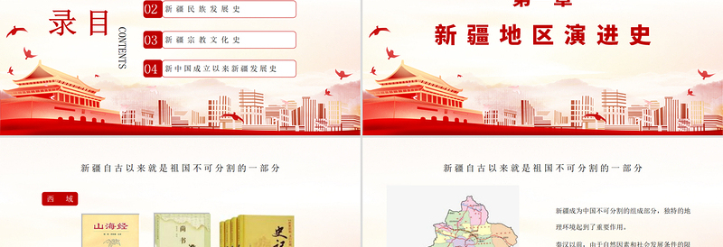 党政风地域党课之正确认识新疆四史筑牢中华民族共同体意识新疆党课PPT