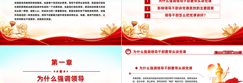 领导干部怎样才能把党课讲好PPT精美简约发扬党的优良传统党课