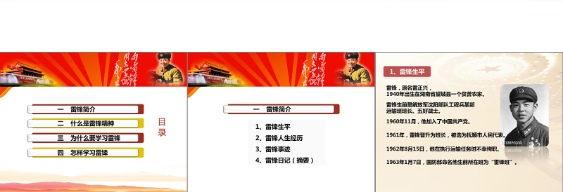 学习雷锋精神党课PPT