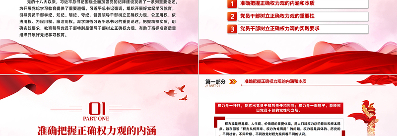 在党纪学习教育中树立正确的权力观PPT党政风优质党纪学习教育微党课PPT