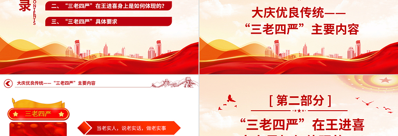 2023弘扬三老四严精神PPT优质简约纪念铁人王进喜诞辰100周年石油系统党课PPT