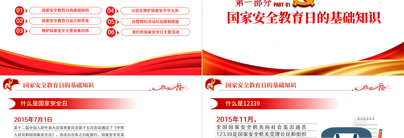 国家安全人人有责PPT党政风精品2022年国家安全教育日知识宣讲专题课件模板