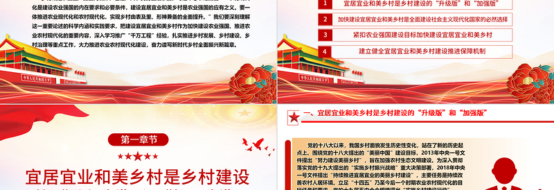 2023加快建设宜居宜业和美乡村ppt党政风简约奋力谱写新时代乡村全面振兴新篇章基层党组织党员干部学习培训党课PPT