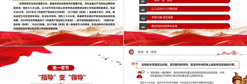 党内巡视制度创新发展的内在要旨PPT党政风党员干部学习教育党课PPT