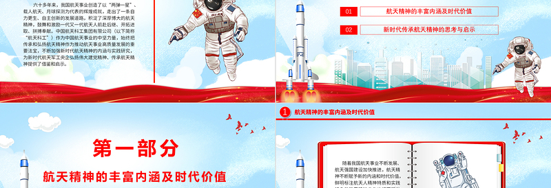 航天精神PPT精美时尚新时代航天精神的内涵与实践研究课件