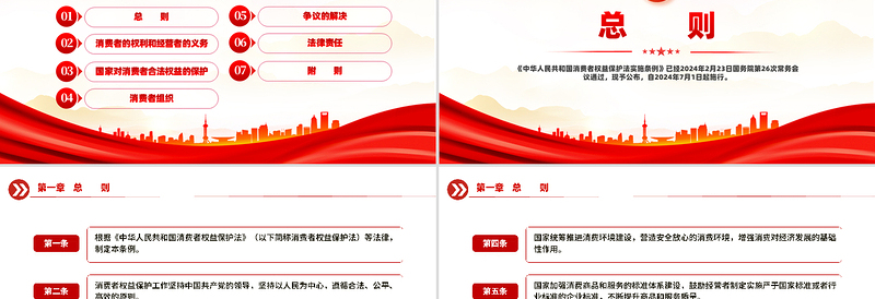 消费者权益保护法实施条例PPT简约精美法律法规专题课件