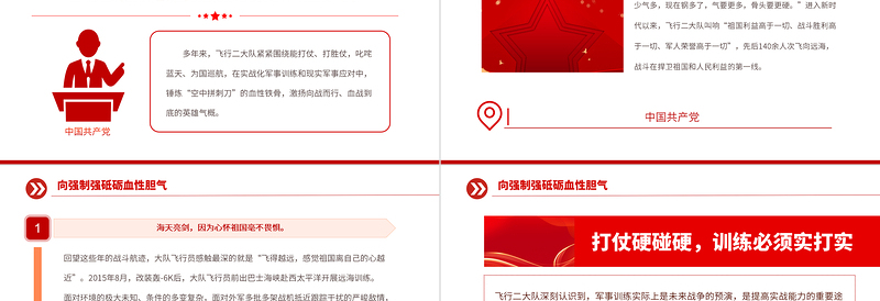 奋飞新时代的空中铁拳PPT思想旗帜凝聚强军志气空军航空兵某团飞行二大队荣获“时代楷模”称号课件
