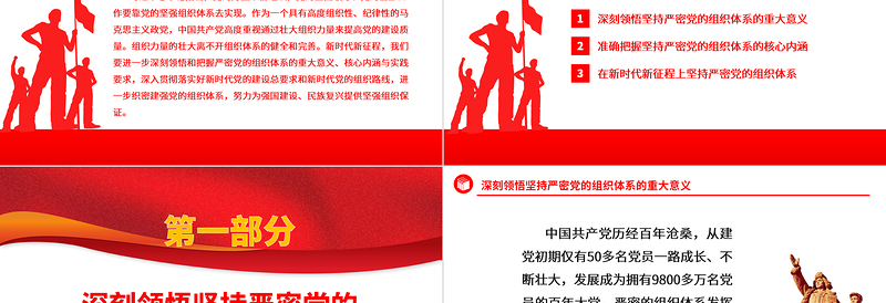 2023如何提高党的建设质量ppt党政风坚持严密党的组织体系纪律性专题党课PPT