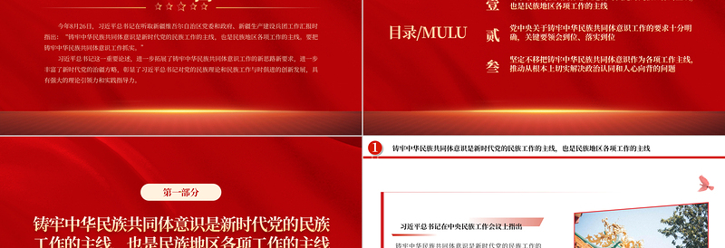 2023把铸牢中华民族共同体意识工作抓实PPT精品风党员干部学习教育专题党课PPT