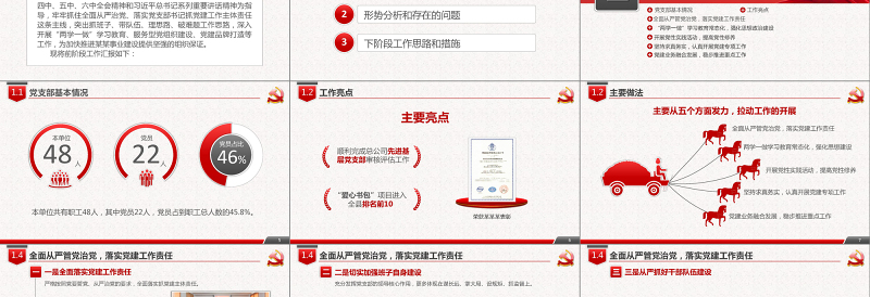 2019年党政机关党建工作PPT模板