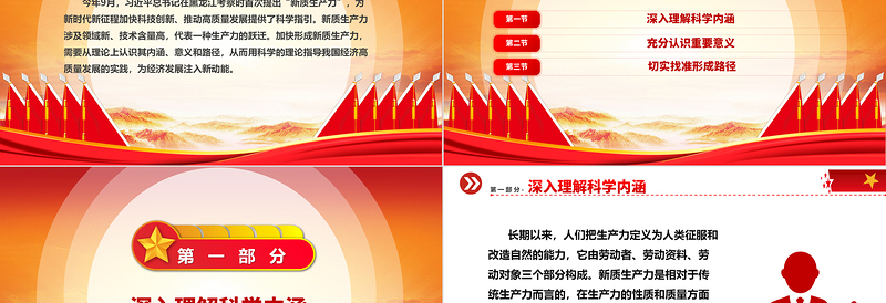 2023以新质生产力打造发展新优势ppt简约精美深刻把握新进品“新质生产力”理念党组织专题党课PPT