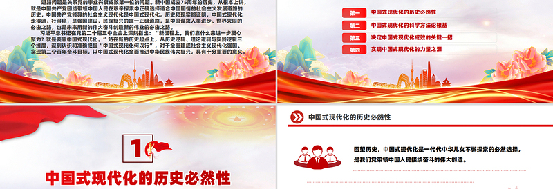 从75年看“中国式现代化何以行”PPT党政风新中国成立75周年特别党课