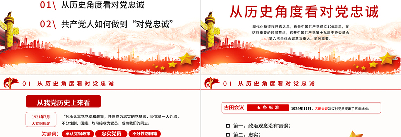 做对党忠诚的合格党员PPT党政风如何做到对党忠诚党员教育培训专题党课