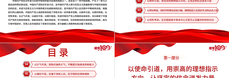 2021中国道路是怎样走出来的-中国共产党人百年奋斗的心路历程PPT建党100周年党员教育培训专题党课PPT