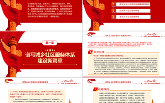 “十四五”城乡社区服务体系建设规划PPT推进社区服务体系建设专题党课PPT模板
