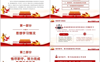 积极履职职责展现担当作为PPT党政风党支部党员干部工作总结述职报告专题党课