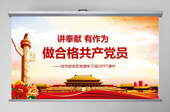 做合格党员教师党课ppt