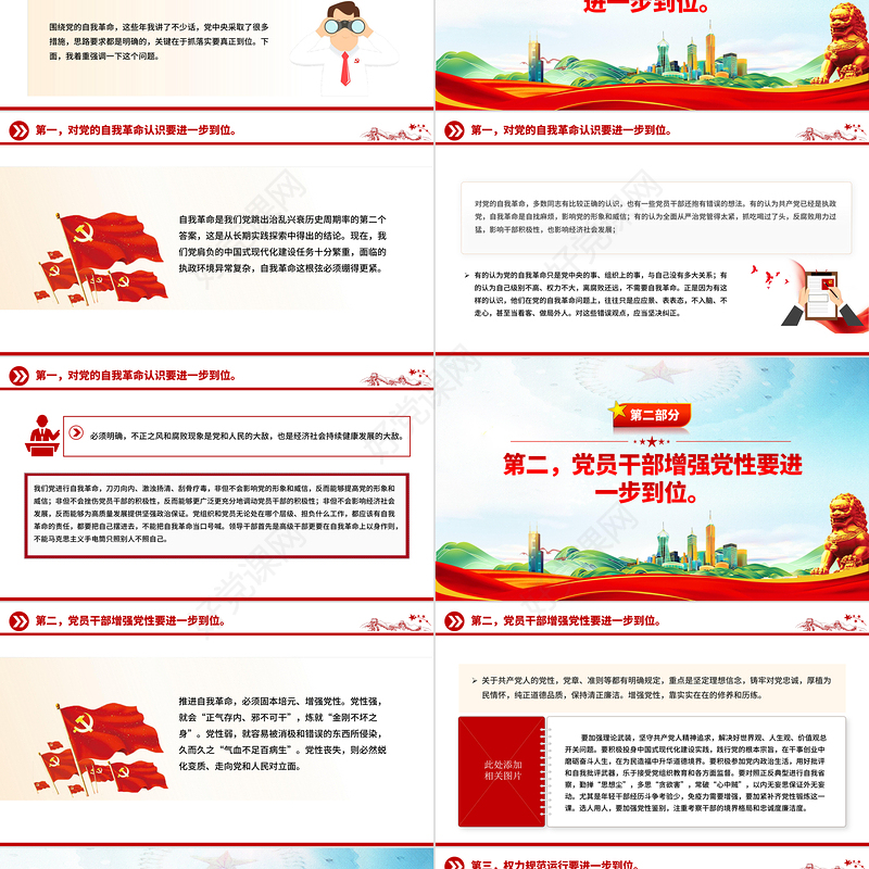 党建风推进党的自我革命要做到“五个进一步到位”PPT课件