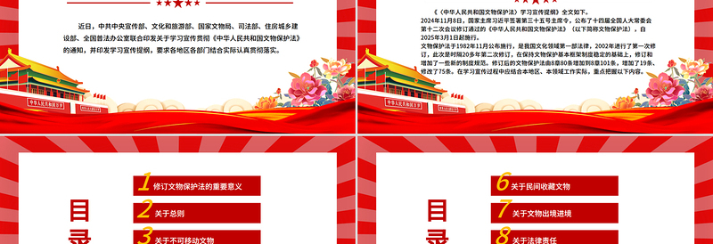 新修订《中华人民共和国文物保护法》学习宣传提纲PPT
