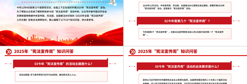 党政风“宪法宣传周”知识问答PPT课件下载