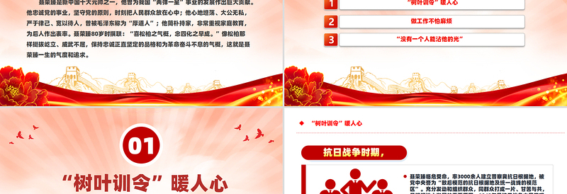 聂荣臻的松柏气概PPT党政风优质党史中的廉洁故事党课PPT