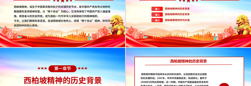 2025大力弘扬西柏坡精神赓续党的优良作风PPT党课课件